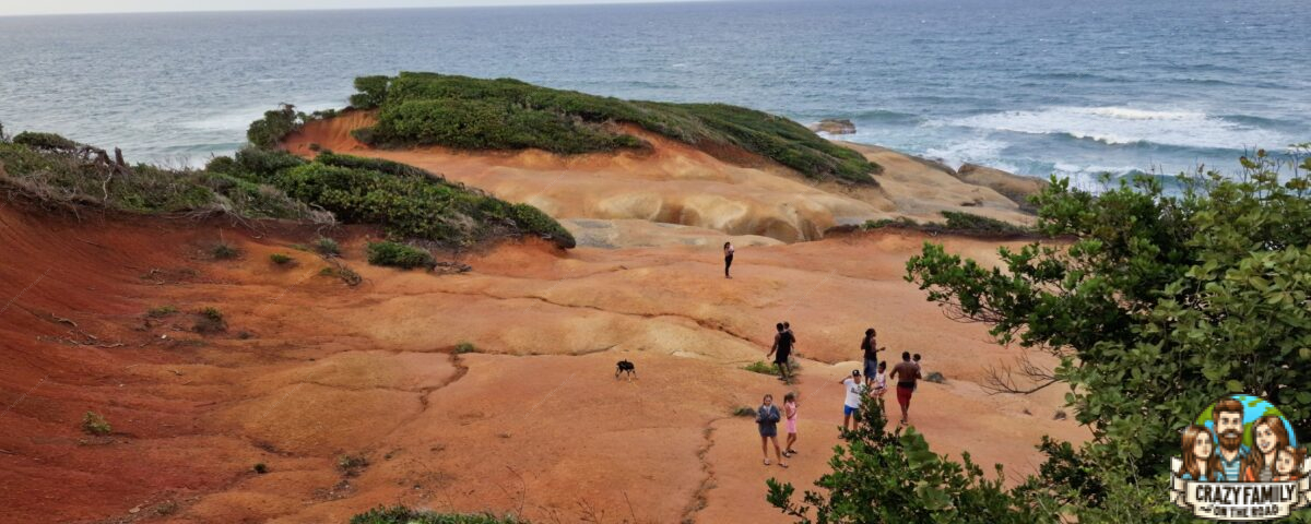 Red rocks Dominica