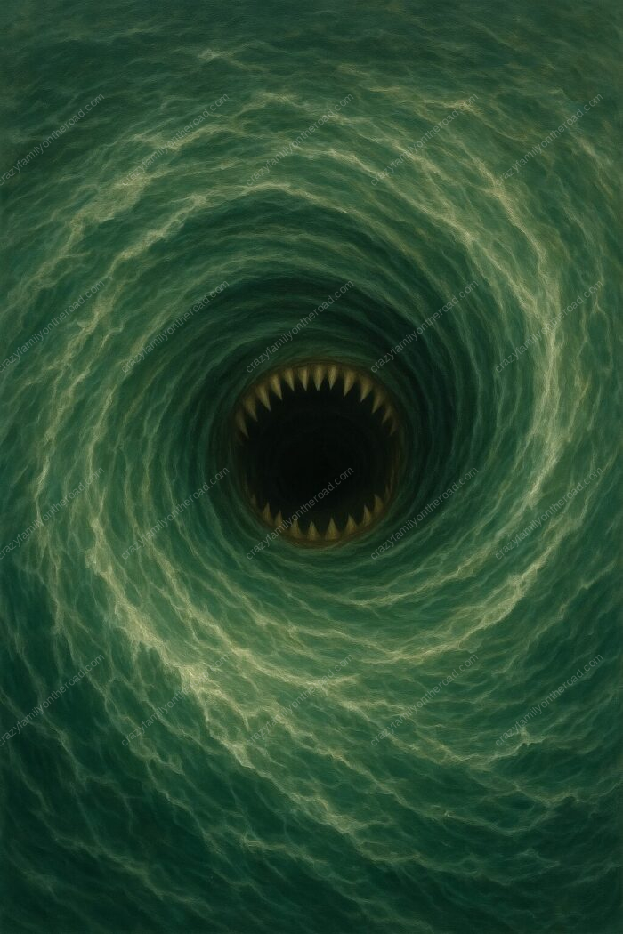 Ako asi vyzerala Charybda . Vytvorené AI
